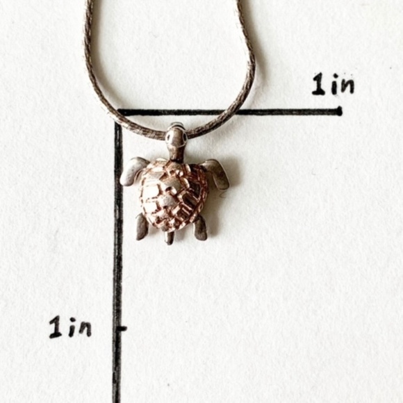 Necklace 925 Sterling Silver Sea Turtle - Picture 9 of 9